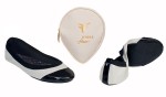 Flipsters Coco Ballet Flats Black and White