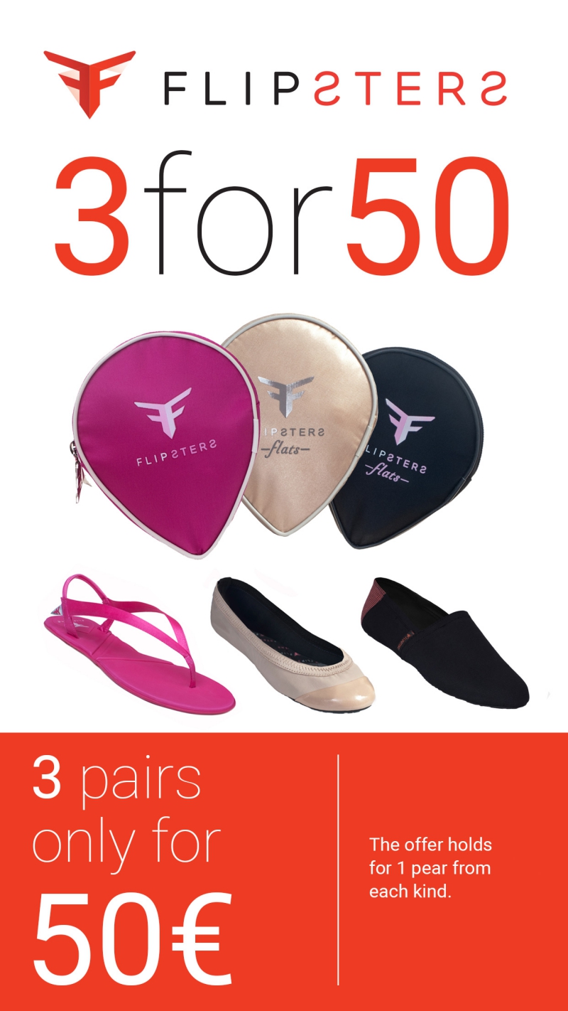 Flipsters Offer - 3 Pairs for only 50€
